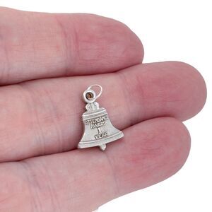 Vintage Sterling Silver 925 1 Year Attendance Award Bell Charm Pendant